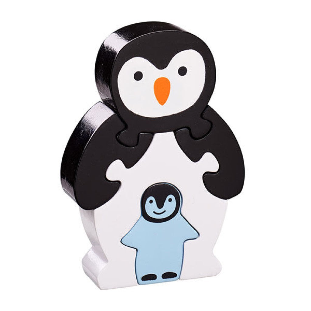 Baby Puzzle X Pinguin, der Baby-Pinguin ist hellblau