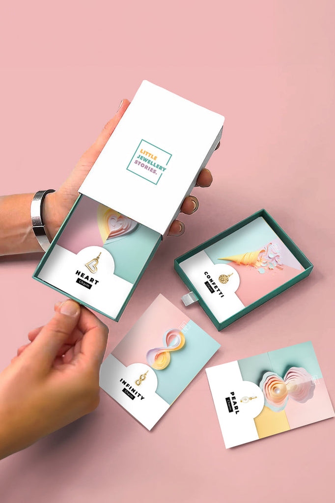 mehrere Motiv Charms X Gold