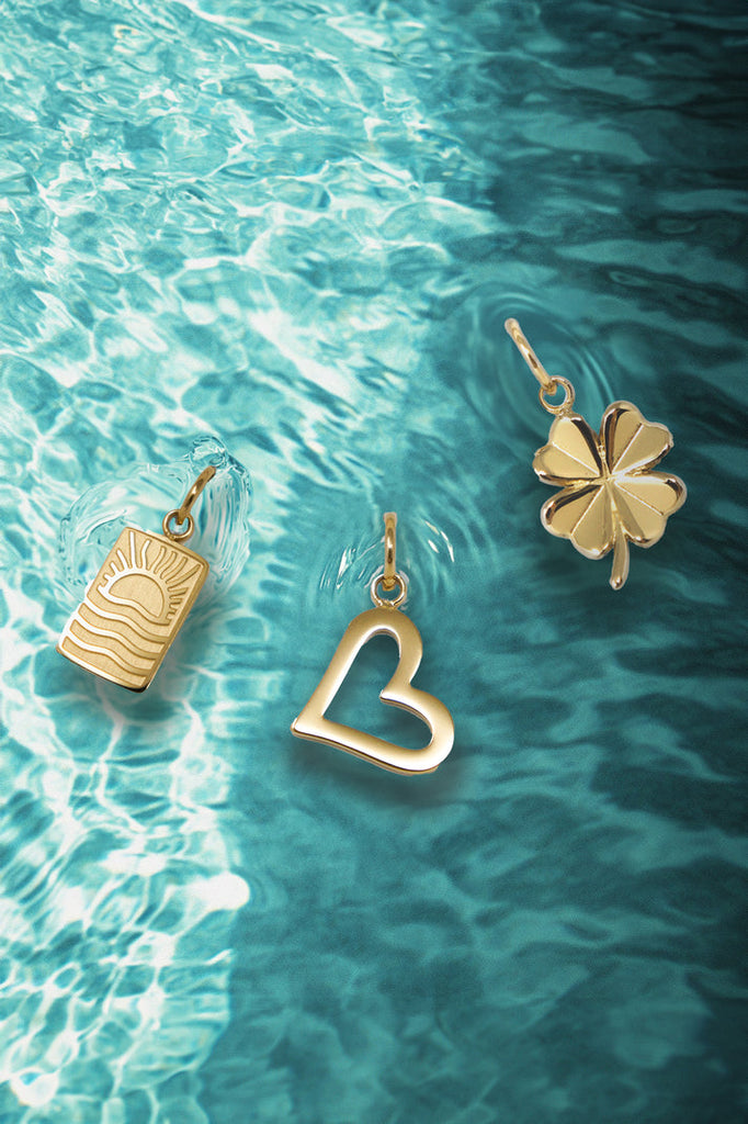 Motiv Charms X Gold, 3 unterschiedliche Motiv Charms