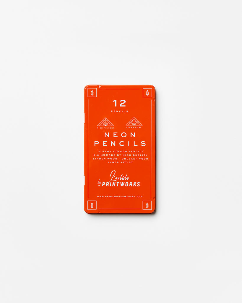 12 Neon Buntstifte, Coveransicht der Verpackung 