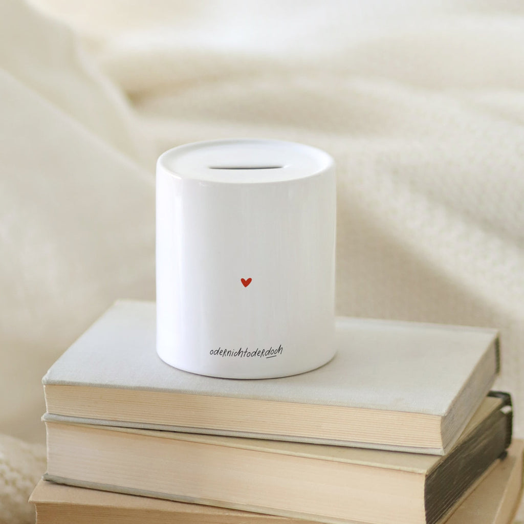 Herz X Spardose, Rückseite