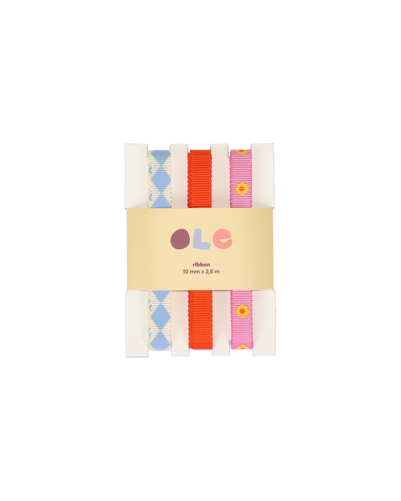 Raute-Uni-Blume X Geschenkband Set