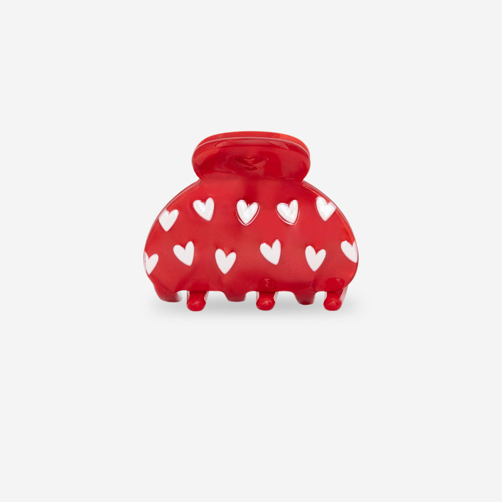 Coope Couple X Rote Haarklammer mit Herzen