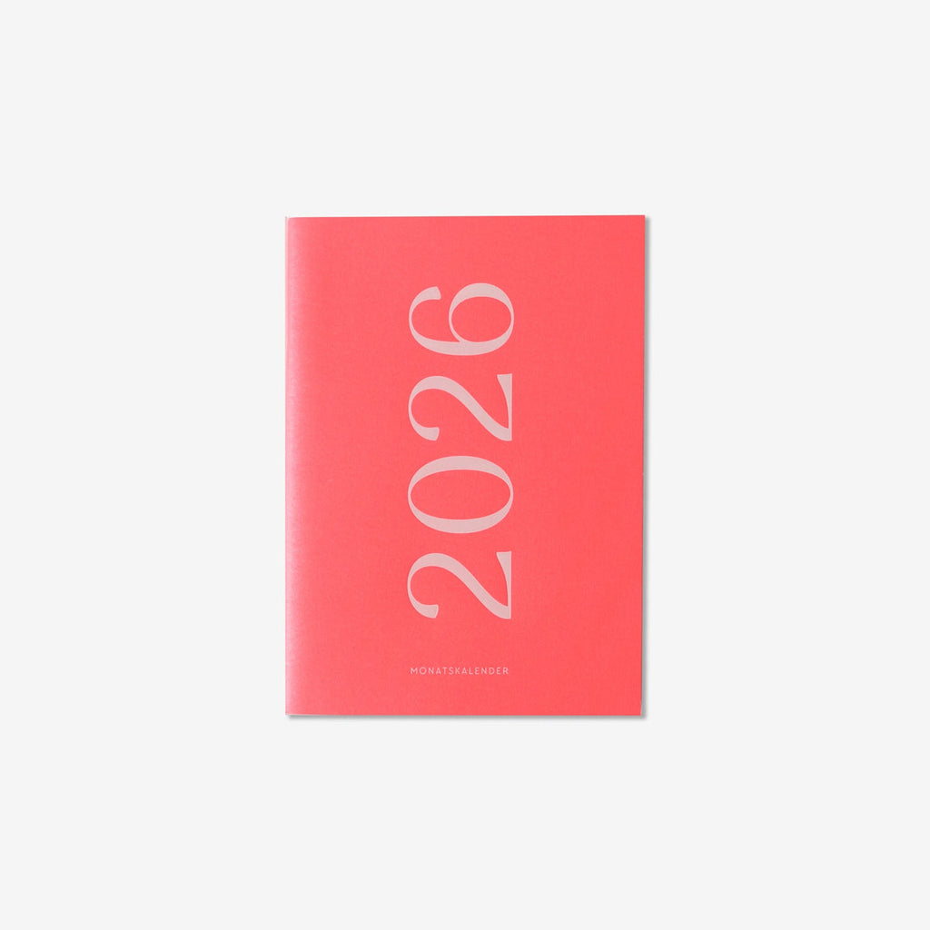 Monatskalender 2026 X Neonpink, Coveransicht