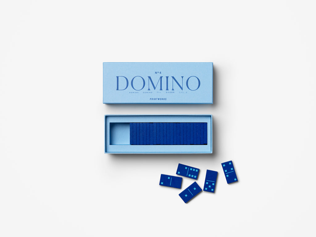 Domino X Legespiel, Blick in die Verpackung