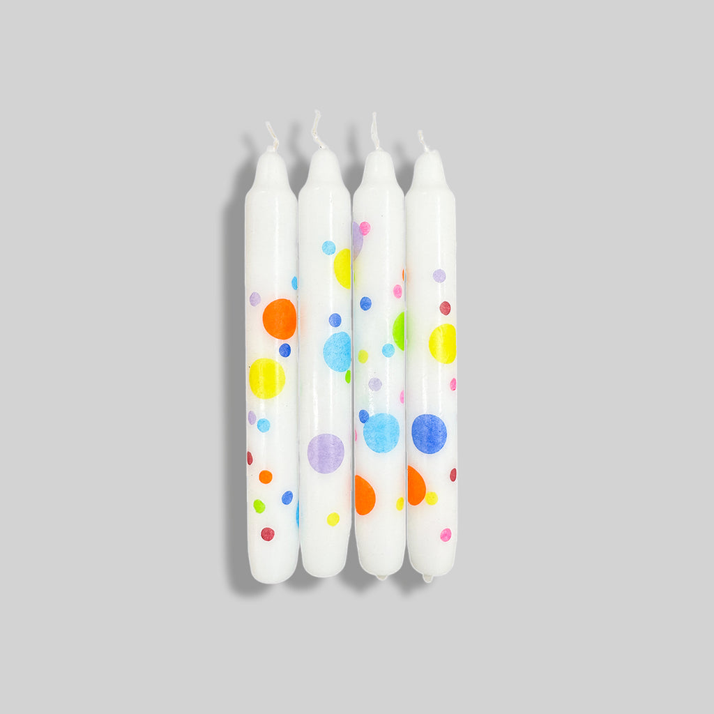 4 Konfettikerzen