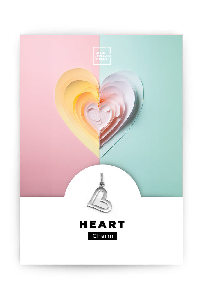 Motiv Charm, Heart X Silber