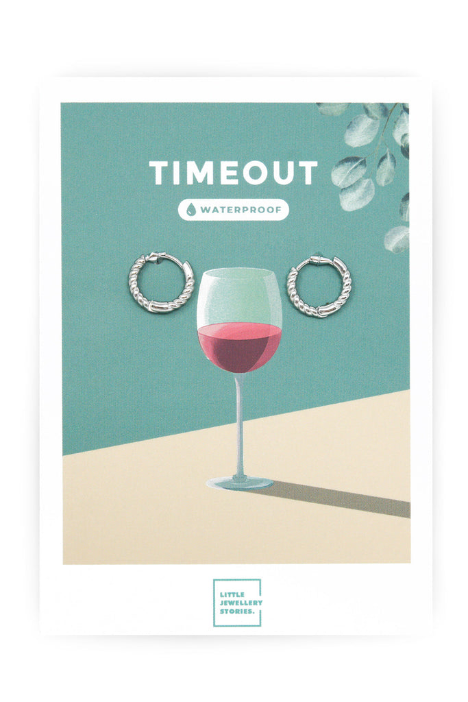 Timeout Ohrringe X Silber