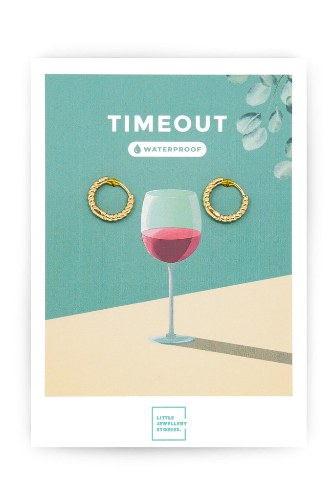 Timeout Ohrringe X Gold