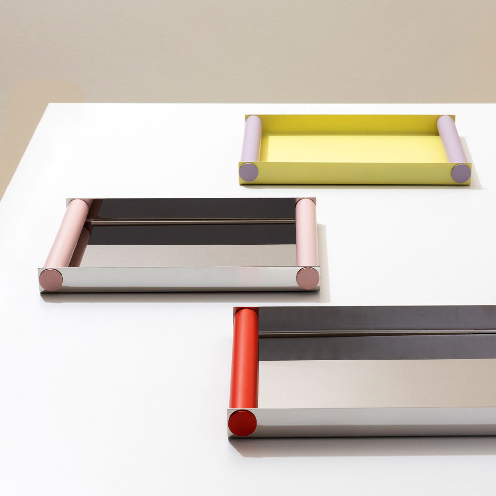 mehrere Spiegel Ray Trays in unterschiedlichen Farben