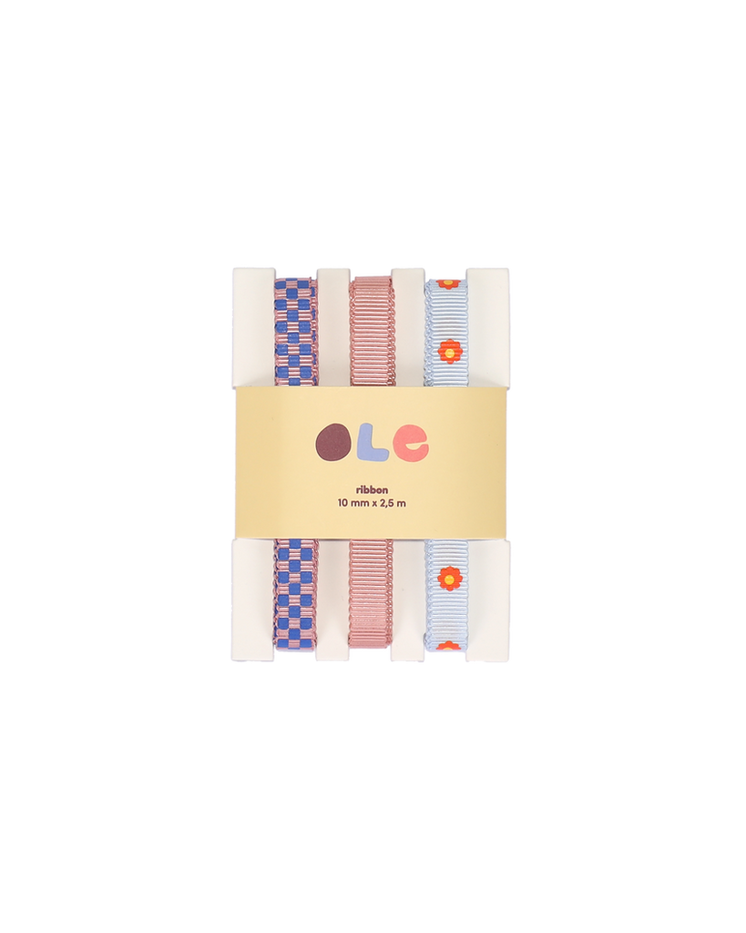 Karo-Uni-Blume X Geschenkband Set