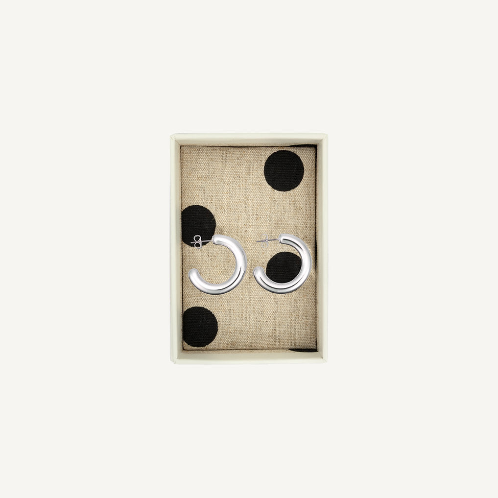 Ohrringe X Silver Cerchio in geöffneter Geschenkbox