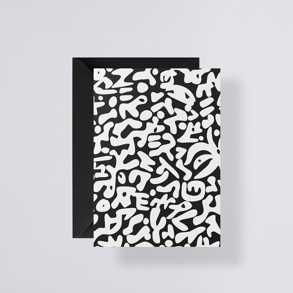 Da Da Da X Grußkarte mit schwarzem Umschlag