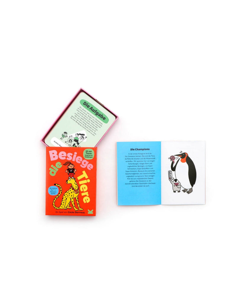 Besiege die Tiere X Activity Kartenspiel, Blick ins Spiel