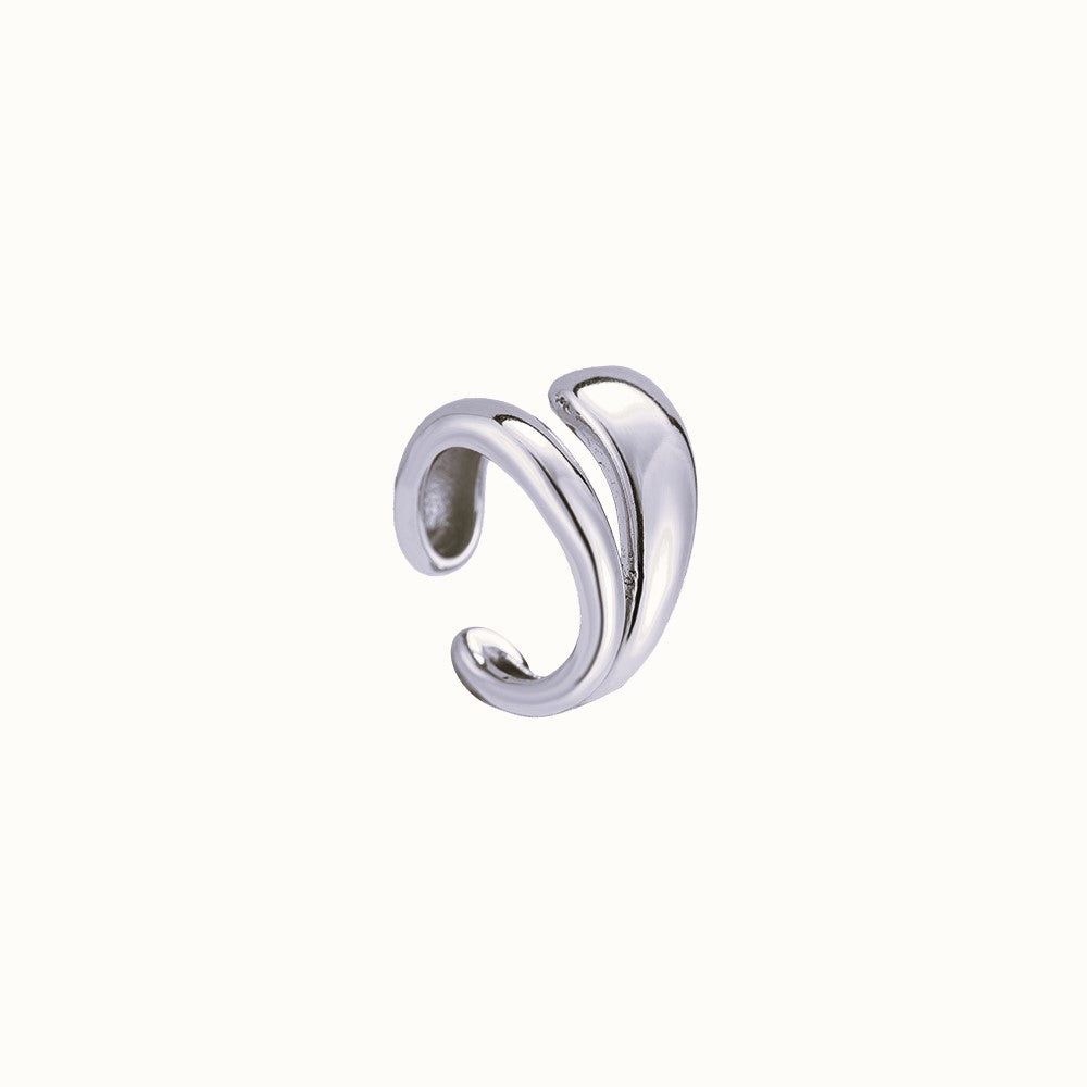 Double Wave Earcuff in silber