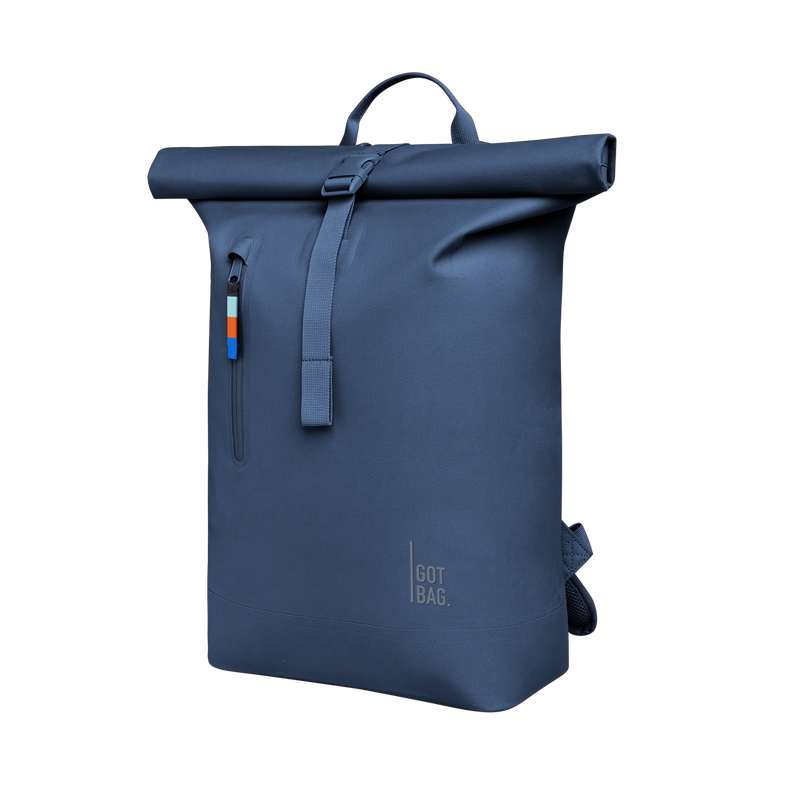 Lite Rolltop 2.0 Ocean Blue (dunkelblau), von schräg vorn, Freisteller