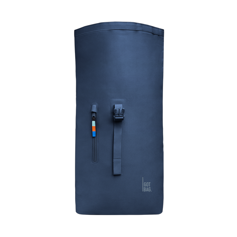 Lite Rolltop 2.0 Ocean Blue (dunkelblau), von vorn in geöffnetem Zustand