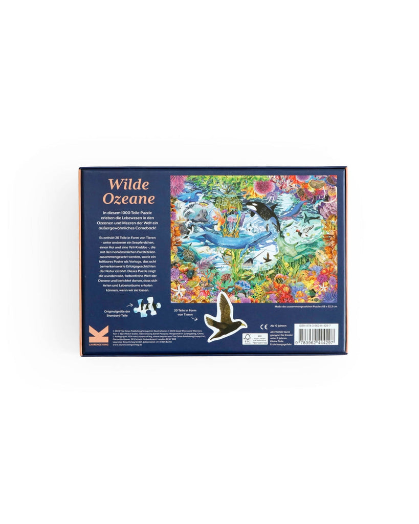 Wilde Ozeane X 1000 Teile Puzzle, Rückseite