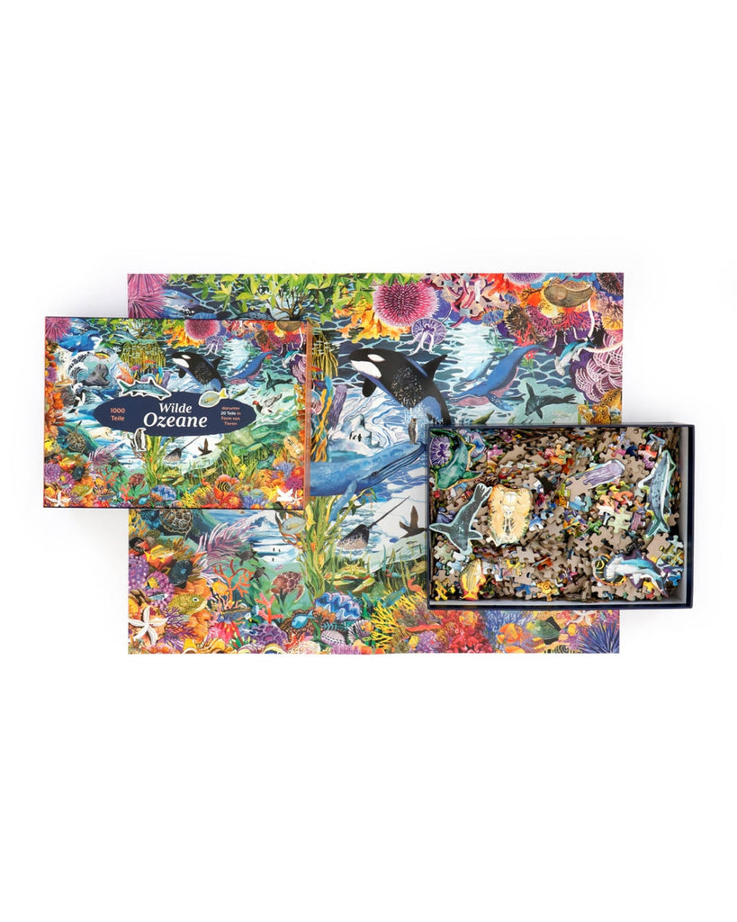 Wilde Ozeane X 1000 Teile Puzzle, Blick ins Puzzle