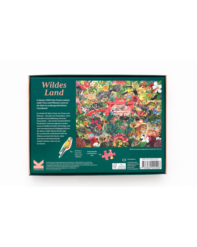 Wildes Land X 1000 Teile Puzzle, Rückseite